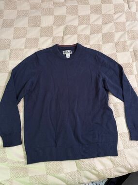 Duluth Trading Co Navy Blue Men's Crewneck Sweater